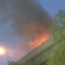 【車両火災】阪神高速阿波座でトラックが燃えて大渋滞