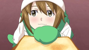 若葉 皆実のアニメキャプチャー 画像 壁紙 待ち受け イラスト モンスターストライク おにぎりまとめ