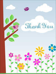 【無料ダウンロード】ありがとうTHANK YOU【はがき】★お礼を伝えるグリーティングカード素材 | おにぎりまとめ