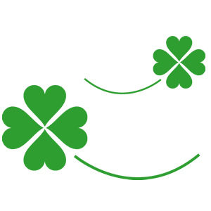 四つ葉のクローバーイラスト画像 四葉 おにぎりまとめ