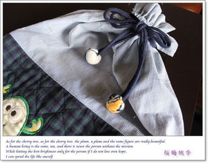 ループエンド買わずに作って巾着もオシャレに ループエンドの作り方 おにぎりまとめ