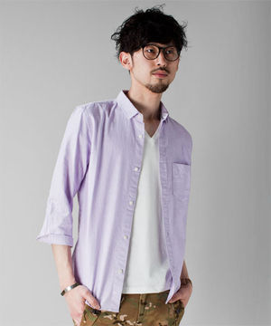 男性 ラベンダー 紫 色で作るおしゃれコーデ おにぎりまとめ