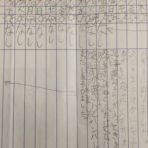 夏休み終盤 みんな 一行日記 に悪戦苦闘してる おにぎりまとめ
